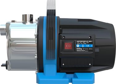 Садовий насос GP 1045 E (1000 Вт, продуктивність 4500 л/год, макс. висота подачі 45 м, макс. висота всмоктування 8 м, корпус насоса з нержавіючої сталі, робоче колесо з Noryl, термозахисний вимикач, ергономічна ручка для перенесення)