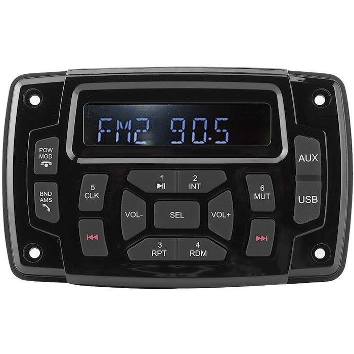 Човен водонепроникний MP3-плеєр MP3-плеєр для човнів 12V MP3-плеєр Bluetooth FM AM стереоприймач IP66 водонепроникні аксесуари для морських човнів