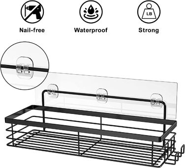 Клейкі гачки Orimade клейка поверхня для полиці душової кабіни Shower Caddy - 2 шт.