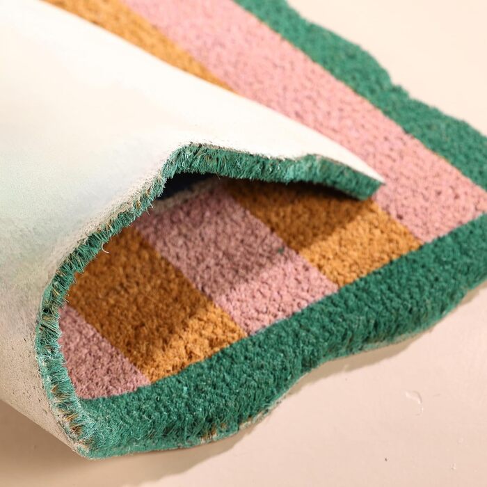 Килимок для дверей Folkulture (40 x 70 см) Нековзний килимок з койри, килимок для вловлювання бруду, вітальний килимок для входу в будинок, килимок для передніх дверей Килимки для вхідної зони, аксесуари для дому Домашній гребінець 41 x 71 см (прямокутний