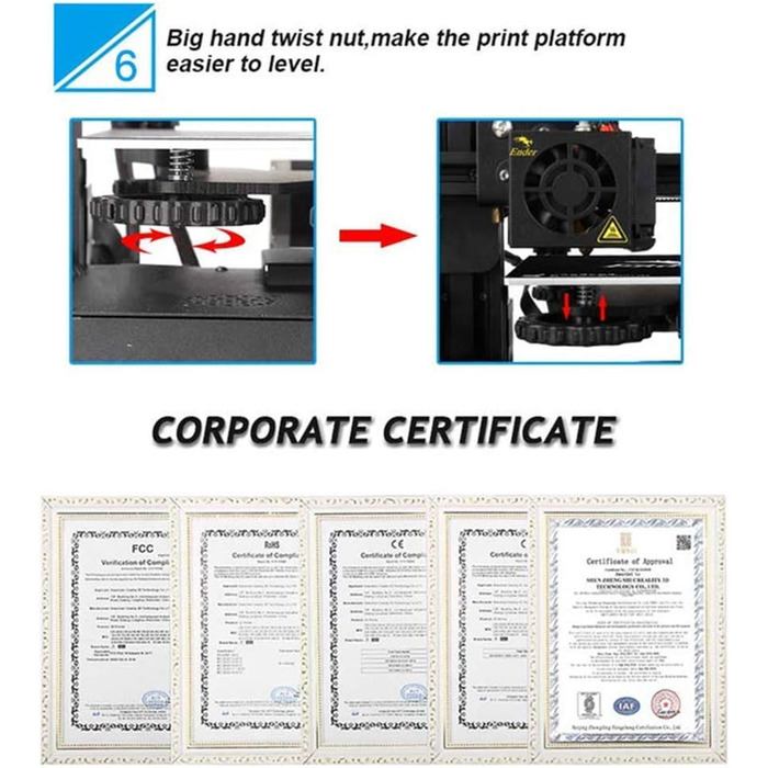 Офіційний 3D-принтер Creality Ender 3 із повним відкритим вихідним кодом із функцією друку резюме Розмір друку 3D-принтера своїми