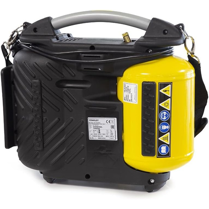 Компресор Stanley DN200/10/5 - Компресор 10 бар - 5 л - 180 л/хв - Портативний компресор для автомобільних аксесуарів - Міні-компр