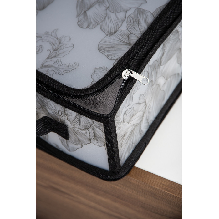 Кошик Idea Home DB-24 Anthracite Flowers 30x28x15 см (7058559)
