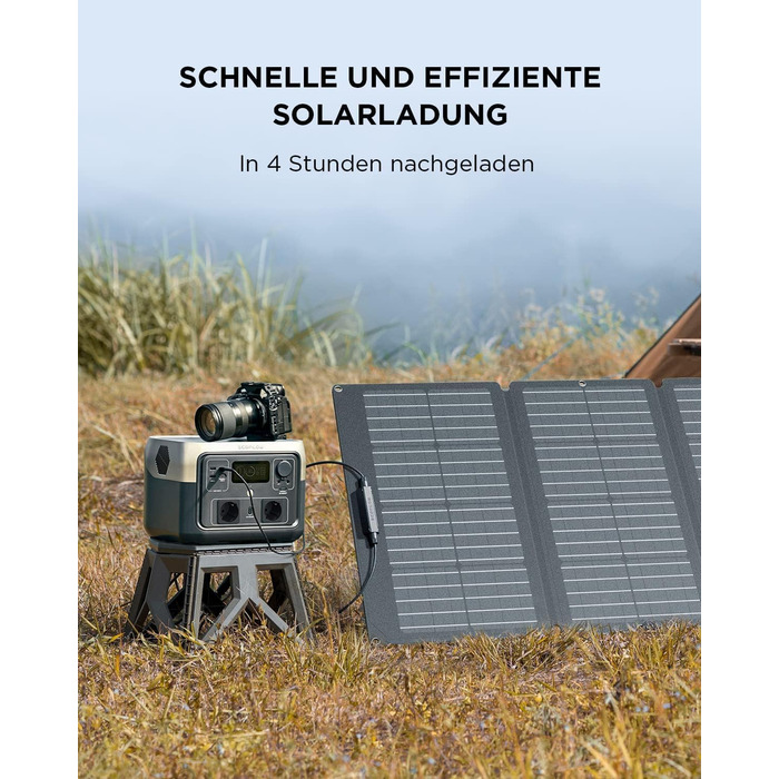 Портативна електростанція EF ECOFLOW RIVER 2 MAX, сонячний генератор 512 Втгод з LiFePO4, швидка зарядка за 1 годину, для кемпінгу/будинків на колесах, незначні дефекти упаковки, продукт невикористаний (відновлений)