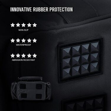 Сумка для рибальських снастей Goture, водонепроникна сумка через плече з мякою стороною, сумка для риболовлі, поясна сумка для рибальських снастей, морська прісна вода для зберігання 3 3600 рибальських ящиків AA (37 X 22 X 18 см) сумка для снастей чорна