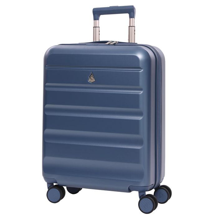 Розширювана валіза Aerolite з можливістю розширення від 55x40x20 см до 55x40x23 см, Lufthansa, Eurowings, Condor, Wizz, Air Priority та інші, максимальний розмір, легка, тверда, для ручної поклажі, 55x40x20 см, 55x40x23 см, з 4 колесами, синя, 55x40x20 см