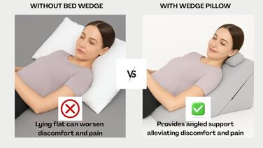 Подушка для читання спинка, регульований підголівник, піна з ефектом пам&39яті, знімний чохол, дихаюча та нековзна, трикутна ручка для спини, шиї та ніг 60 x 50 x 30 см