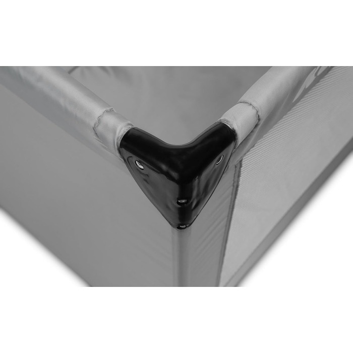 Дитяче ліжечко-транспортне - Ліжечко Key - з матрацом 120x60 см - Складане дитяче ліжечко-транспортне - Міцні ніжки - Сумка для перенесення дитячого ліжечка - Для дітей вагою до 15 кг - 64x125x74 см - Сірий