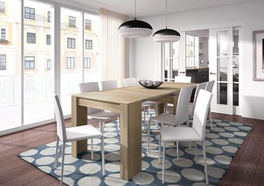 Розкладний обідній стіл Compton, розкладний стіл з багатофункціональними подовжувачами, розкладається до 10 місць, 51/237 x 90 x 78 см, дуб