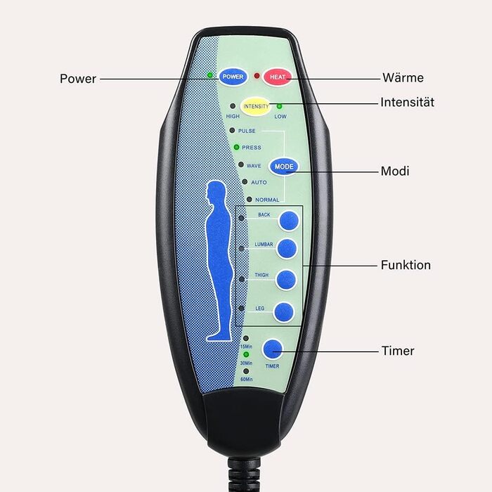 Шезлонг Casaria XXL з функцією масажу та підігріву, 186x89x55 см, ергономічний, тканинна оббивка, вантажопідйомність 180 кг, шезлонг для приміщень, крісло для відпочинку, сірий