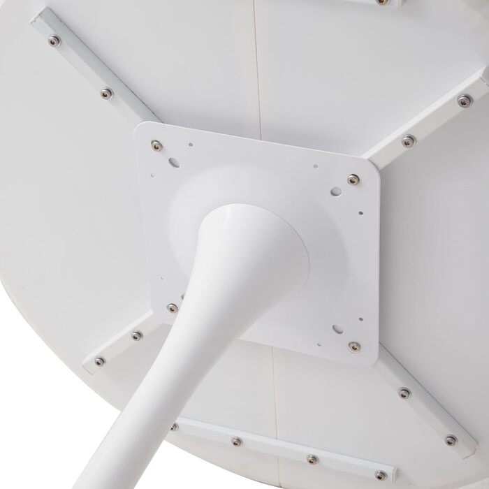 Круглий обідній стіл, сучасний обідній стіл у стилі кежуал, підходить для 2-4 осіб, ідеально підходить для вітальні, їдальні, кухні, кафе - Білий - 80 см 80*80*75 см Білий