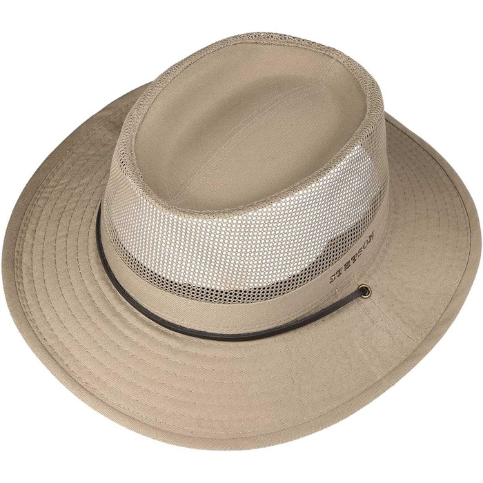 Шапка Stetson Takani Safari, жіноча/чоловіча, 100 бавовна, захист від ультрафіолету 30, сонцезахисна шапка, ремінець від підборіддя, сітчаста вставка, що м&39ється, розмір L, бежевий