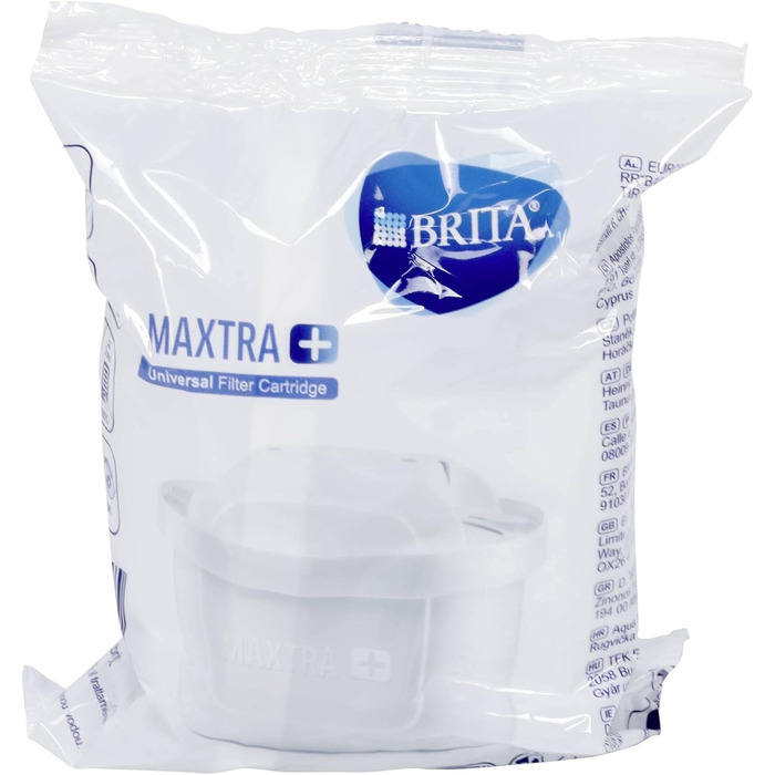 Фільтр для води BRITA Elemaris XL чорний/преміальний глечик, включаючи 1 картридж/фільтр MAXTRA, зменшує вміст вапняку, хлору та металів, повязаних із трубами, таких як мідь і свинець, у водопровідній воді