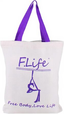 Комплект для йоги F.Life Aerial Yoga Hammock - Йога-гойдалка різнокольорова, 5 ярдів - Літаюча йога, включає ланцюжок з ромашок, карабін та посібник з поз, Bunte Wolken