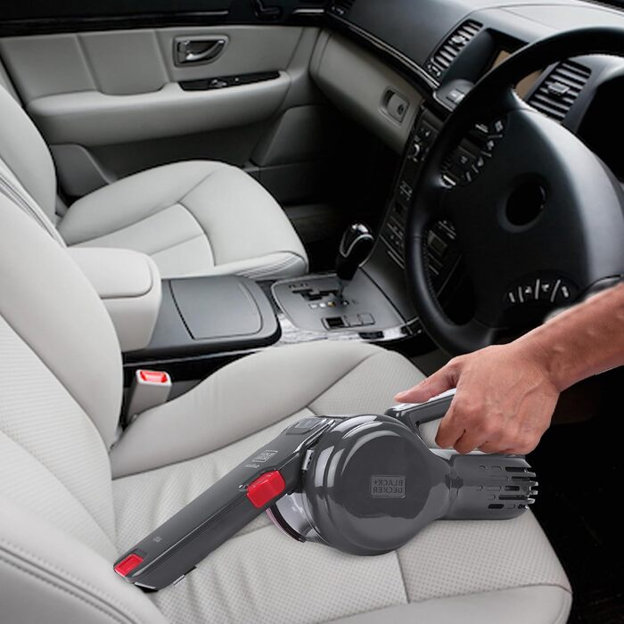 Ручний автомобільний пилосос для автомобільної розетки 12В Dustbuster Pivot PV1200AV з насадкою-щіткою, щілинною насадкою, гнучким