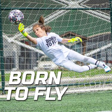 Воротарські рукавички GRIPMODE Venom Junior 2.0 для дітей - Воротарські рукавички з великою ловною поверхнею - Футбольні воротарські рукавички з 3-міліметровим латексом Griptec для додаткового зчеплення - Розмір 4-6