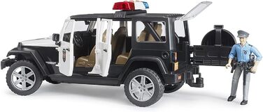 Поліцейський автомобіль Jeep Wrangler Unlimited Rubicon з поліцейським та екіпіровкою, світловим та звуковим модулем - 116 Jeep пікап позашляховик bworld constable іграшковий рятувальний автомобіль, 02526 -