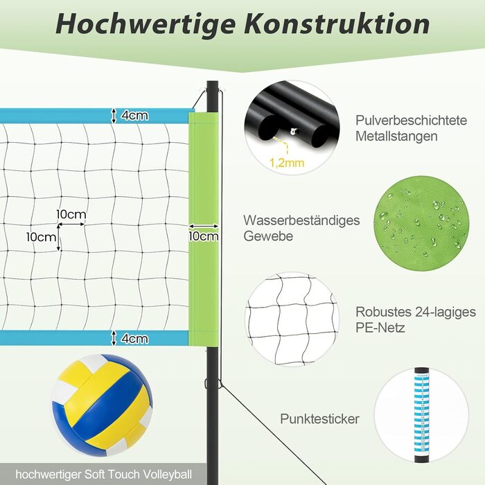 Сітка для волейболу COSTWAY для вулиці