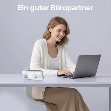 Бездротовий зовнішній акумулятор для MagSafe, зовнішній акумулятор ємністю 12000 мАг зі складною підставкою, вихід PD USB-A 22,5 Вт, зовнішній акумулятор з входом і виходом Type-C, світлодіодний індикатор для iPhone 17/16/15/14/13/12/Pro/Pro Max White