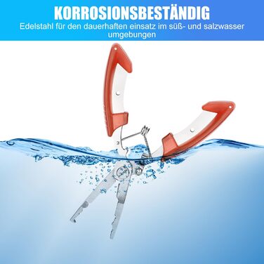 Багатофункціональні рибальські плоскогубці J&D, легкі рибальські плоскогубці з нержавіючої сталі Інструменти для видалення цвяхів із безпечним рулонним шнурком