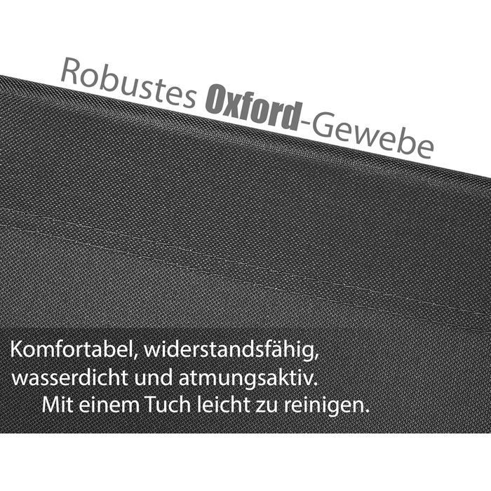 Складаний шезлонг BigDean, вантажопідйомність 150 кг, з 4-позиційним регулюванням спинки високоякісний садовий шезлонг для балкону, саду та пляжу чорний