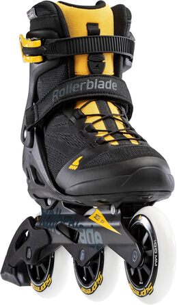 Чоловічі роликові ковзани Macroblade 100 3WD Fitness, чорно-шафраново-жовті, Performance Inline 8.5 Black,Yellow