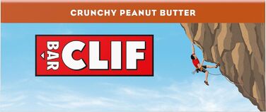 Енергетичні батончики Clif Bar Crunchy Peanut Butter, 12 батончиків / коробка Crunchy Peanut Butter 12 шт. (1 упаковка)