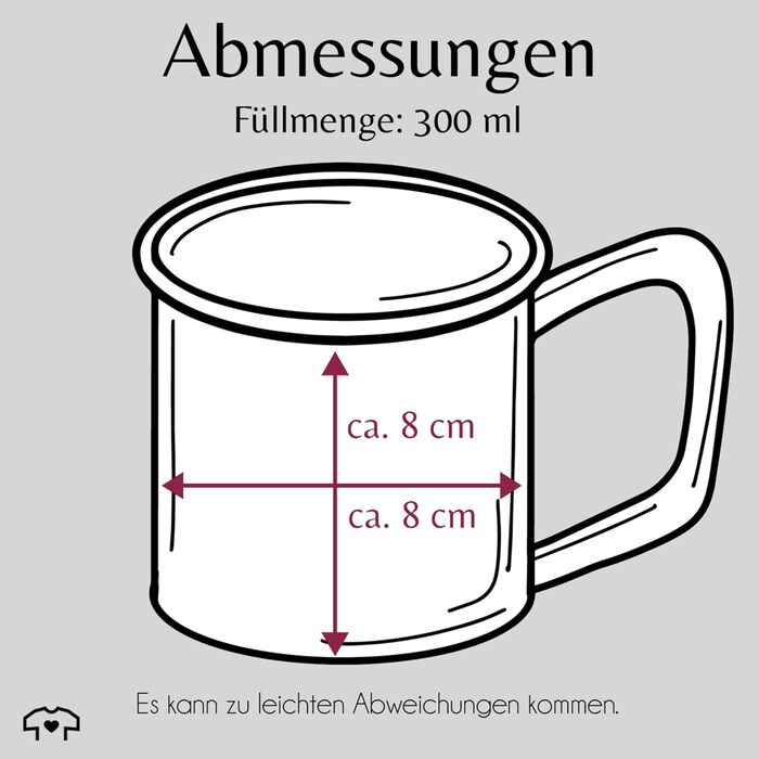 Емальована кружка, бляшана кружка - фотозображення - подарунок з логотипом клубу, створіть свій власний дизайн з логотипом та текстом вашого клубу 300 мл - біла/чорна - кавова кружка, кружка з фотографією компанії, персоналізована, мій 1 біла/чорна