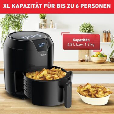 Фритюрниця Tefal EY4018 Easy Fry Precision XL Фритюрниця 1500 Вт 4,2 л на 6 порцій 8 автоматичних програм цифровий дисплей енергоз