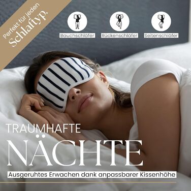 Високоякісна подушка Gentle North 80x80 см готельної якості - Пухнаста, добре наповнена подушка для сну, підходить для алергіків (сертифікована Oeko-Tex Standard 100) - Можна прати при 60C 80x80