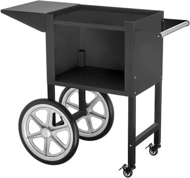 Машина для приготування попкорну Ретро Виробник попкорну Велика машина для приготування попкорну з чорним візком, 16.2