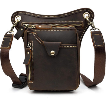 Стильна сумка через плече Фанні Рюкзачок Поясна сумка, Чоловік Жінки Божевільний Кінь Шкіряний Кросбоді Фанні Рюкзачок Організатор