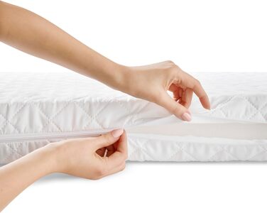 Дитяче ліжечко/спальне місце Love For Sleep 120x60 см з поролоновим матрацом та стьобаним чохлом, антрацитово-соснова дитяче ліжко Tokyo, дерев&39яне дитяче ліжко - трансформоване дитяче ліжко, антрацит/сосна