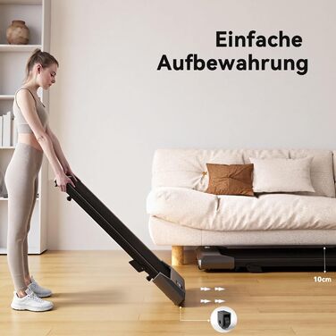 Килимок для ходьби Superun з нахилом 6 Бігова доріжка для дому, макс. 6 км/год та 12 км/год, із застосунком та пультом дистанційного керування Настільна бігова доріжка, макс. 136 кг, з багатофункціональними забігами та тренувальними смугами, 90 см, з нахи