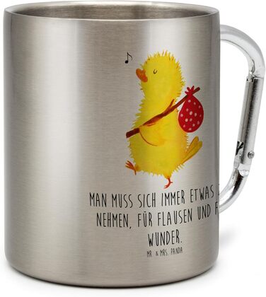 Термос-кухоль &quotМандрівні курчата панди&quot - подарунок, час, Великдень, ізольований кухоль, чашка для чаю, металевий кухоль, привітання, яйце, великодні привітання, нержавіюча сталь, термос-кухоль, щасливий