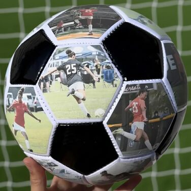 Персоналізований футбольний м&39яч з фото, іменем, текстом, логотипом. Індивідуальний футбольний подарунок. Персоналізований подарунок на день народження. Персоналізовані подарунки для хлопчиків, дівчаток, татів, футбольних уболівальників, синів та дочок.