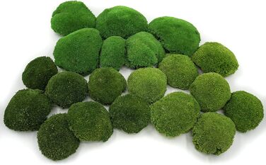 Кульковий мох, кульковий мох, консервований у 3-х різних кольорах, справжній міцний натуральний продукт для виготовлення мохових картин, займає площу 30х30 см - 0,10 м (світло-зелений)