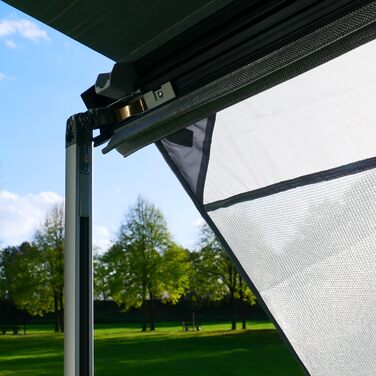 Х 2 м - вітропроникна передня стінка для тенту, захисту від сонця та спеки, 3,3