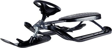 Санки STIGA Snowracer Racing Toboggan Curve Steering Sled для дітей від 7 років, сірі