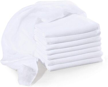 Набір муслінових пелюшок BORNINO 8 шт. , пелюшка для немовлят/дівчаток/хлопчиків, пелюшка для відрижки, пелюшка для обіймів, 80x80