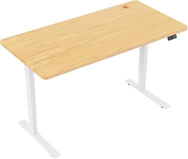 Стіл з електричним регулюванням висоти, функцією пам&39яті, регульованим захистом від зіткнень та плавним пуском/зупинкою для використання вдома (білий) White Max 1, 1