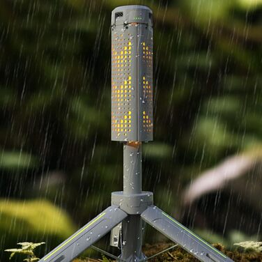 Портативний кемпінговий ліхтар, регульована яскравість та висота, 8000 мАг, водонепроникний, для наметів, походів, риболовлі, активного відпочинку, висувний кемпінговий ліхтар