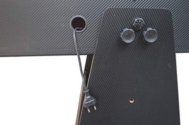 Стіл для аерохокею Twist Max сіро-чорний, мобільний (складаний та мобільний) 6,5 футів - комбінований 2 в 1 стіл для аерохокею та більярду