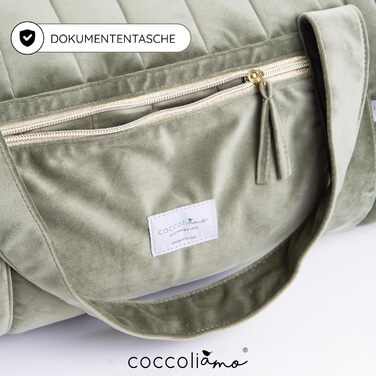 М'яка оксамитова лікарняна сумка Coccoliamo з туалетним приладдям, сумка для народження дитини для жінок, багатофункціональна сумк