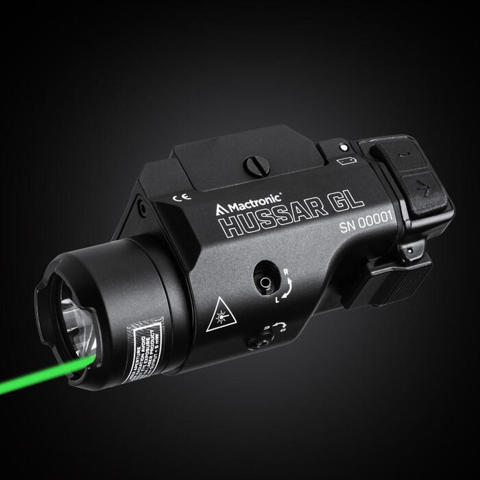 Ліхтар тактичний Mactronic Hussar GL (900 Lm) Gun Mount (THG0011)