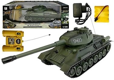 Радіокерований танк T-34 Битва 128 з інфрачервоною системою бою, 2.4 ГГц, колір оливковий