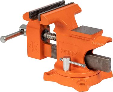 Верстат сріблястий Pony Jorgensen GID-286147 з поворотним основанням, помаранчевий, 11,4 см