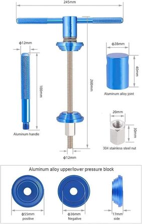 Інструмент для встановлення гарнітури PiniceCore для гірського велосипеда BB велосипедна гарнітура або нижній кронштейн для гарнітури Інструмент для встановлення чашки Прес Інструмент для запресовування велосипеда