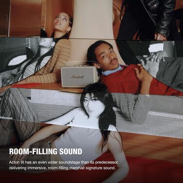 Колонка Marshall Acton III, бездротова, кремового кольору