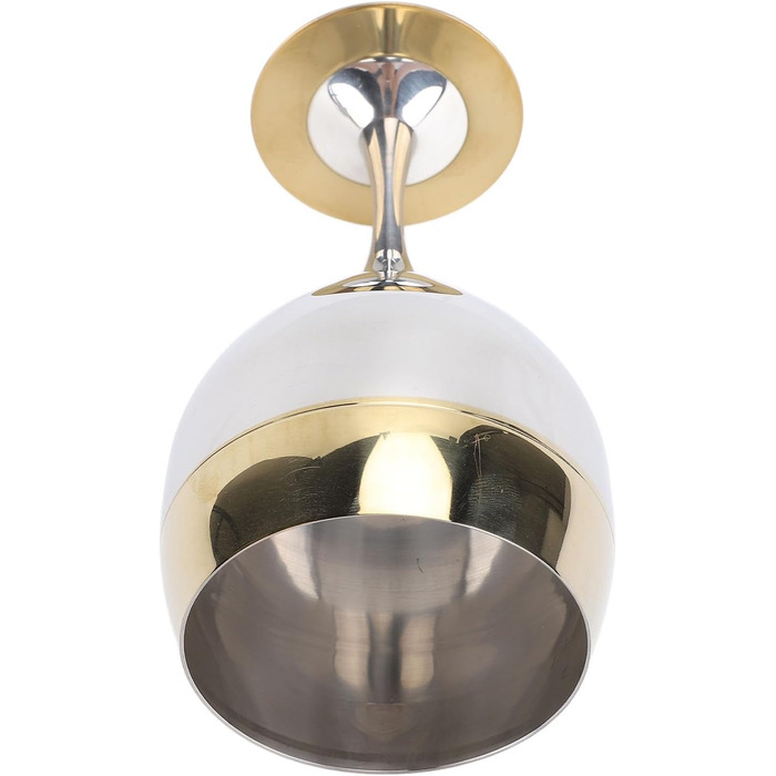 Келих для вина Pongnas з нержавіючої сталі, 350 мл, небиткий, ударостійкий винний келих із золотим обідком, для подорожей, кемпінгу, весіль, пікніків, заходів на свіжому повітрі